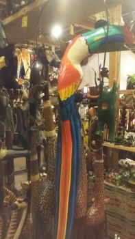 バリ島木彫りアニマル　南国鳥